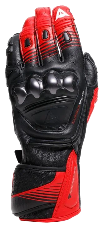 Dainese Fiero Metal Black Red Lava White Deri Eldiven görsel 4