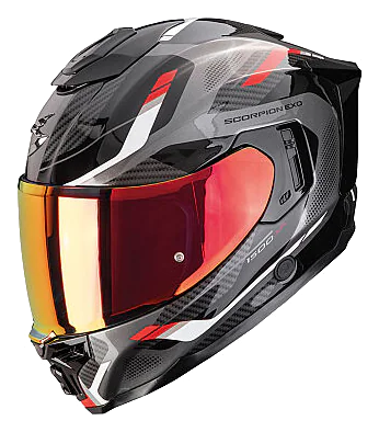 Scorpion EXO-1500 Air Sleek Kapalı Motosiklet Kaskı Siyah / Kırmızı
