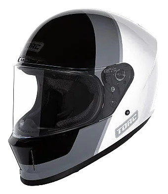 Torc Malibu Horizon Kapalı Motosiklet Kaskı Siyah / Beyaz