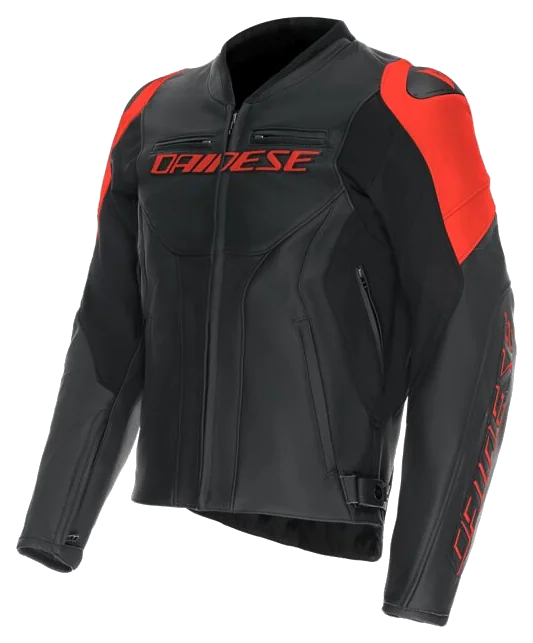 Dainese Racing 5 Black Red Fluo Deri Mont