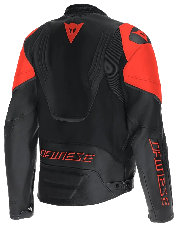 Dainese Racing 5 Black Red Fluo Deri Mont görsel 2
