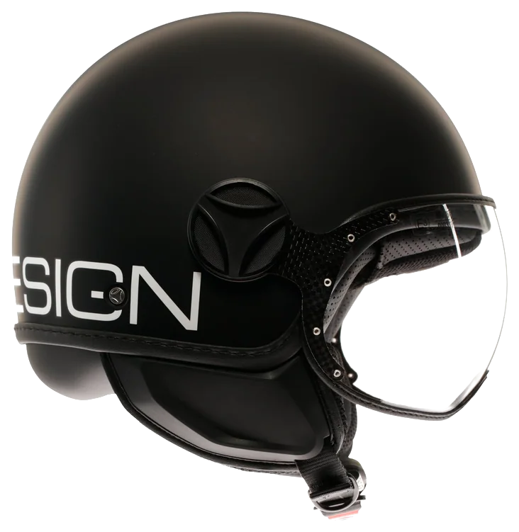 Momodesign Fgtr Classic Mono Matt Black White Açık Kask görsel 2
