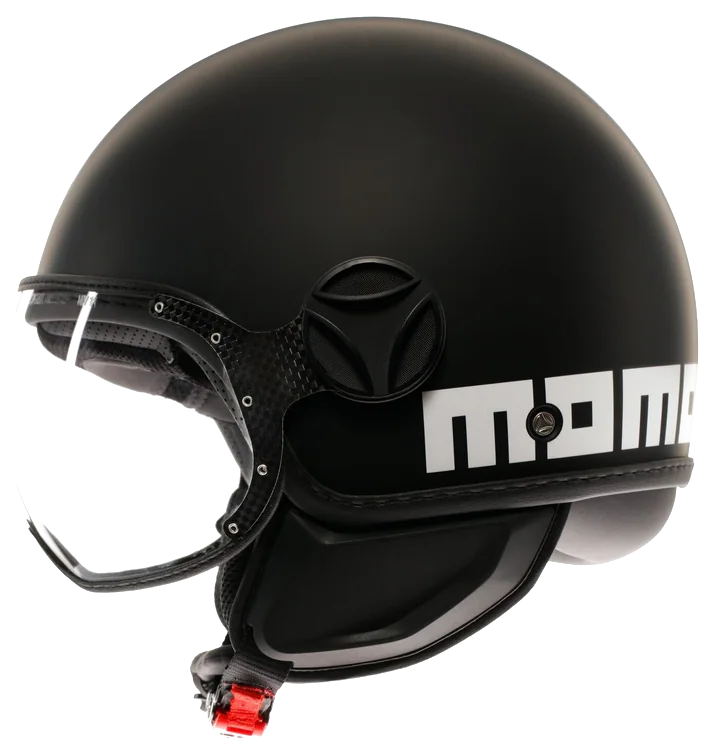 Momodesign Fgtr Classic Mono Matt Black White Açık Kask görsel 4