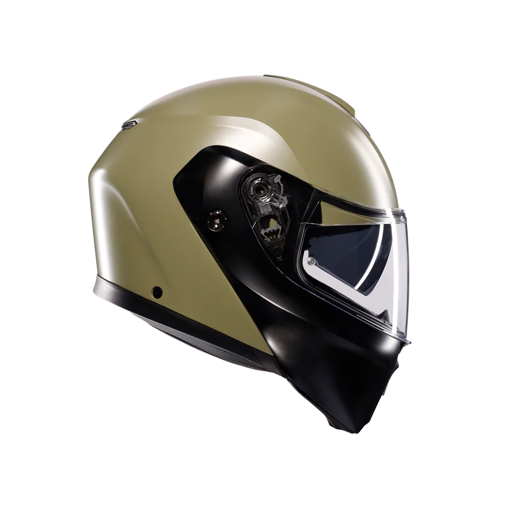 Agv Streetmodular Mono Matt Green Black Çene Açılır Kask - Çene Açılır Kasklar görsel 3