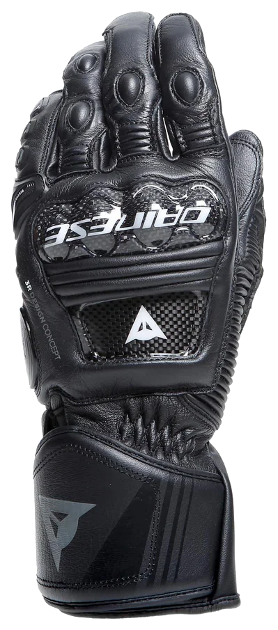Dainese Druid 4 Black Charcoal Gray Deri Eldiven görsel 2