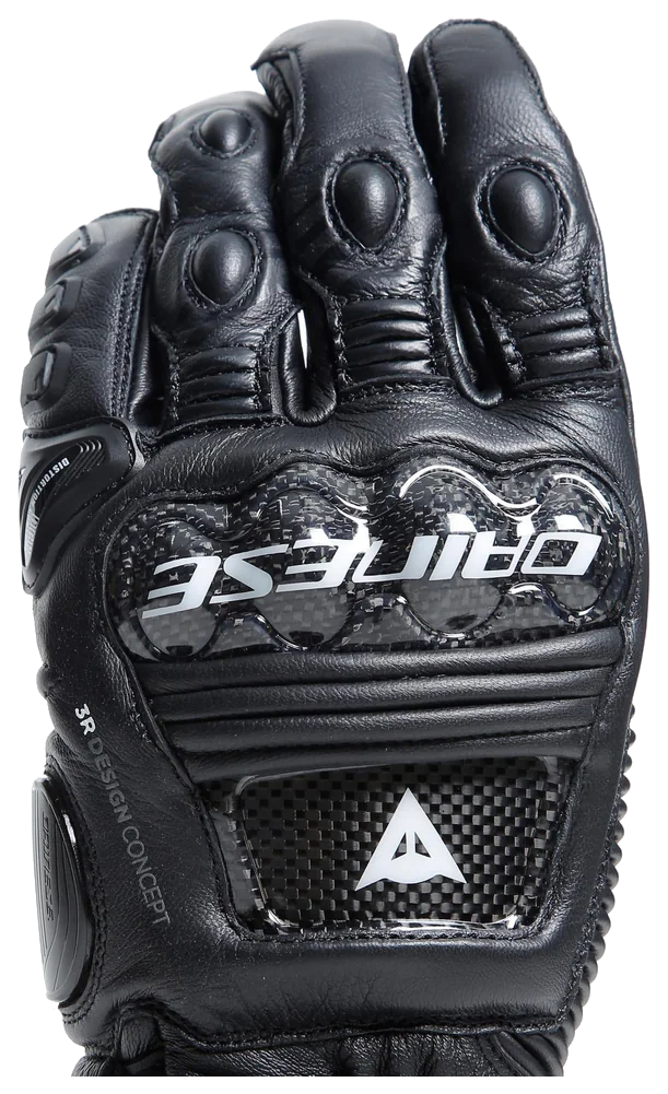 Dainese Druid 4 Black Charcoal Gray Deri Eldiven görsel 5