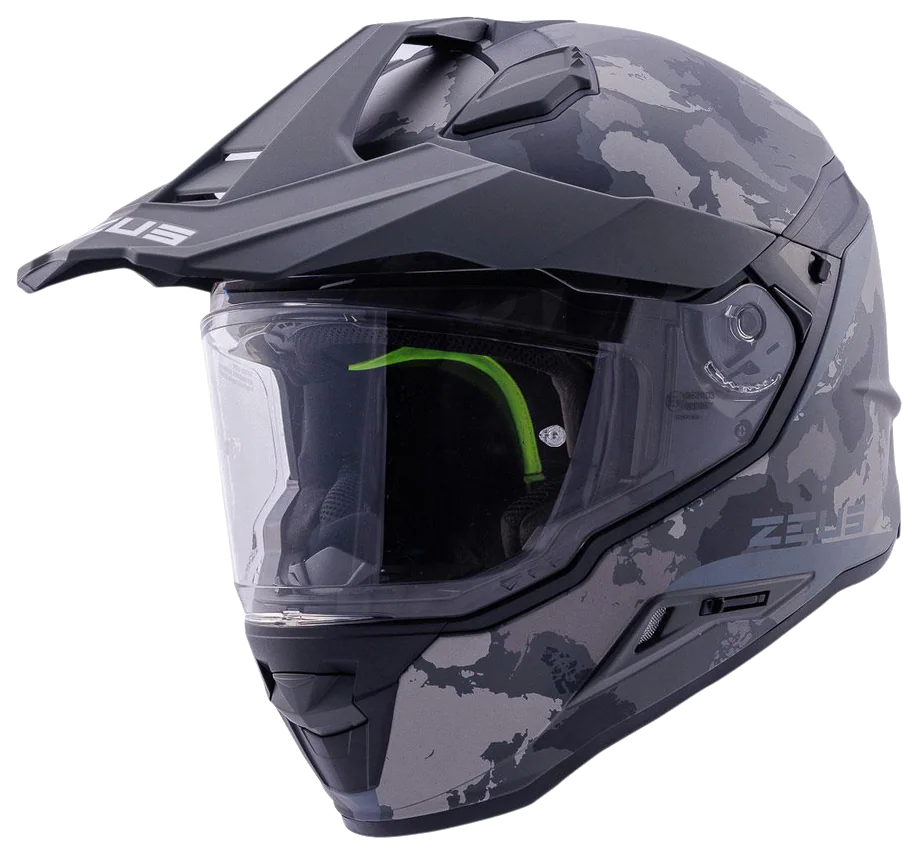 Zeus ZS-913 BF6 Matt Black Grey Black Silver Kapalı Kask ( Pinlock Dahil ) görsel 4