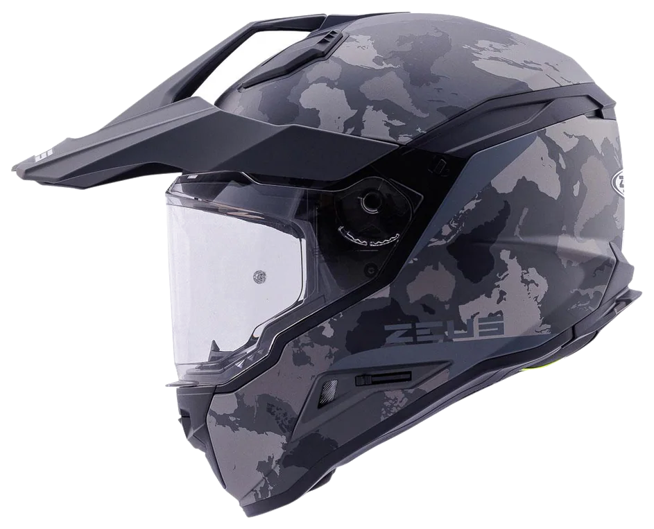 Zeus ZS-913 BF6 Matt Black Grey Black Silver Kapalı Kask ( Pinlock Dahil ) görsel 5
