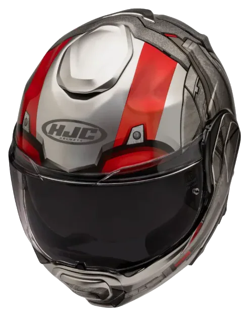 HJC F100 Ant-Man Marvel MC1 Çene Açılır Motosiklet Kaskı görsel 3