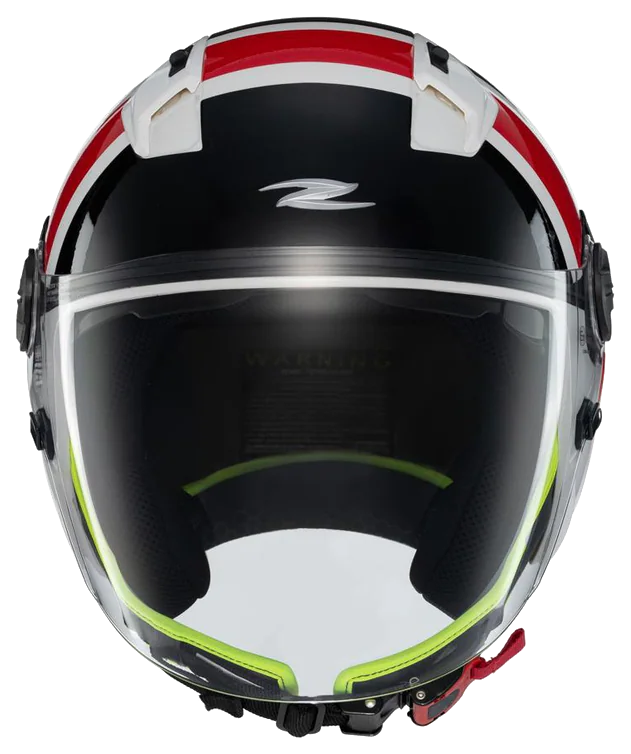 Zeus ZS-213 AX5 White Black Red Açık Kask görsel 4