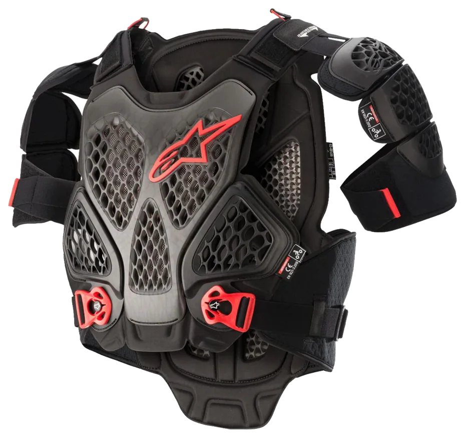 Alpinestars A-6 Üst Gövde Koruma Siyah / Kırmızı görsel 5