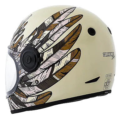 Torc T-1 Newport Wings Olive Kapalı Motosiklet Kaskı Yeşil görsel 4