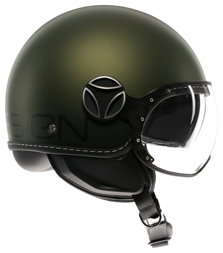 Momodesign Fgtr Evo Matt Green Black Açık Kask görsel 2