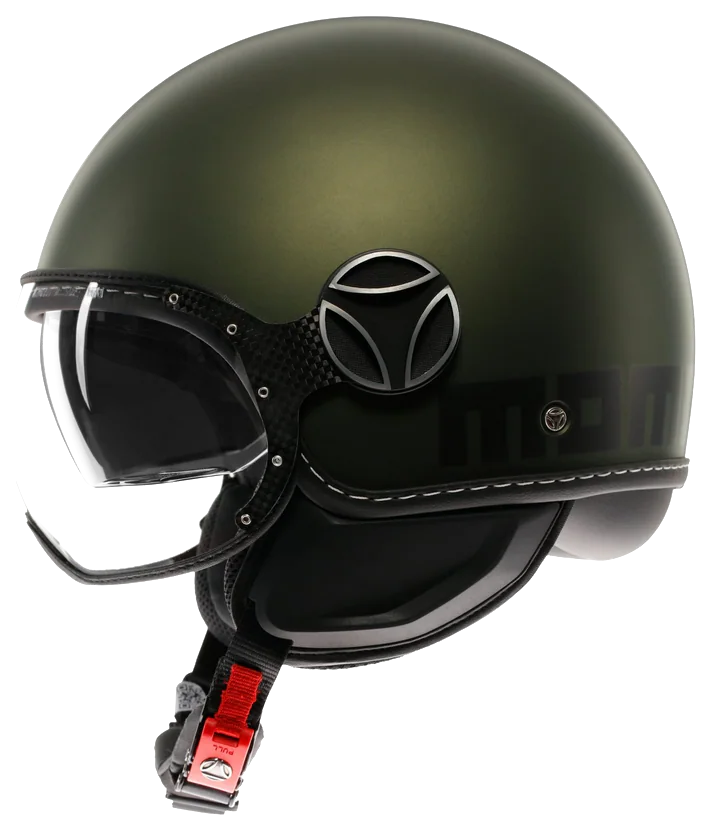 Momodesign Fgtr Evo Matt Green Black Açık Kask görsel 4