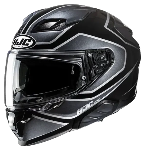 HJC F71 Idle MC5 Kapalı Motosiklet Kaskı Siyah Gri