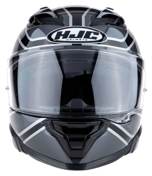 HJC F71 Idle MC5 Kapalı Motosiklet Kaskı Siyah Gri görsel 3