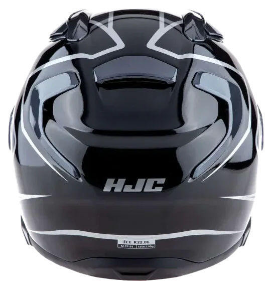 HJC F71 Idle MC5 Kapalı Motosiklet Kaskı Siyah Gri görsel 4