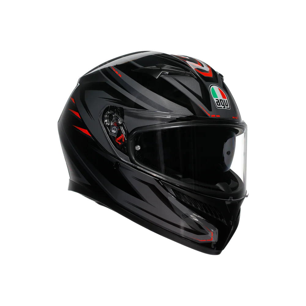 Agv K3 Syth Black Red Kapalı Kask