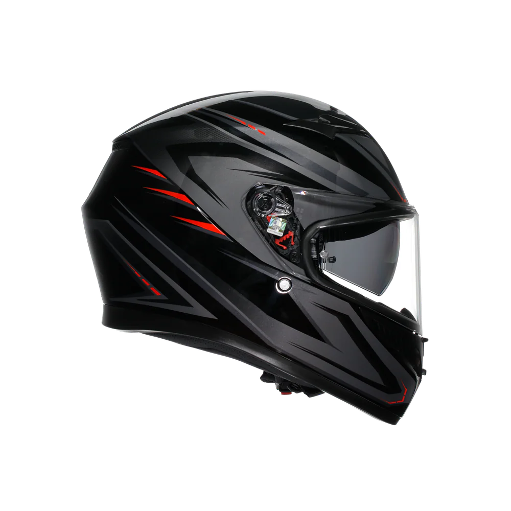 Agv K3 Syth Black Red Kapalı Kask görsel 2