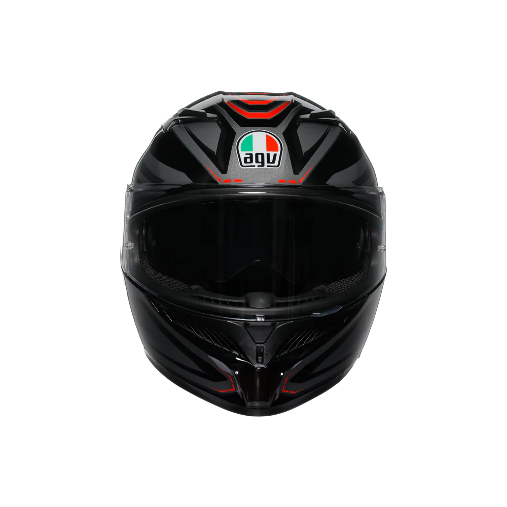 Agv K3 Syth Black Red Kapalı Kask görsel 3