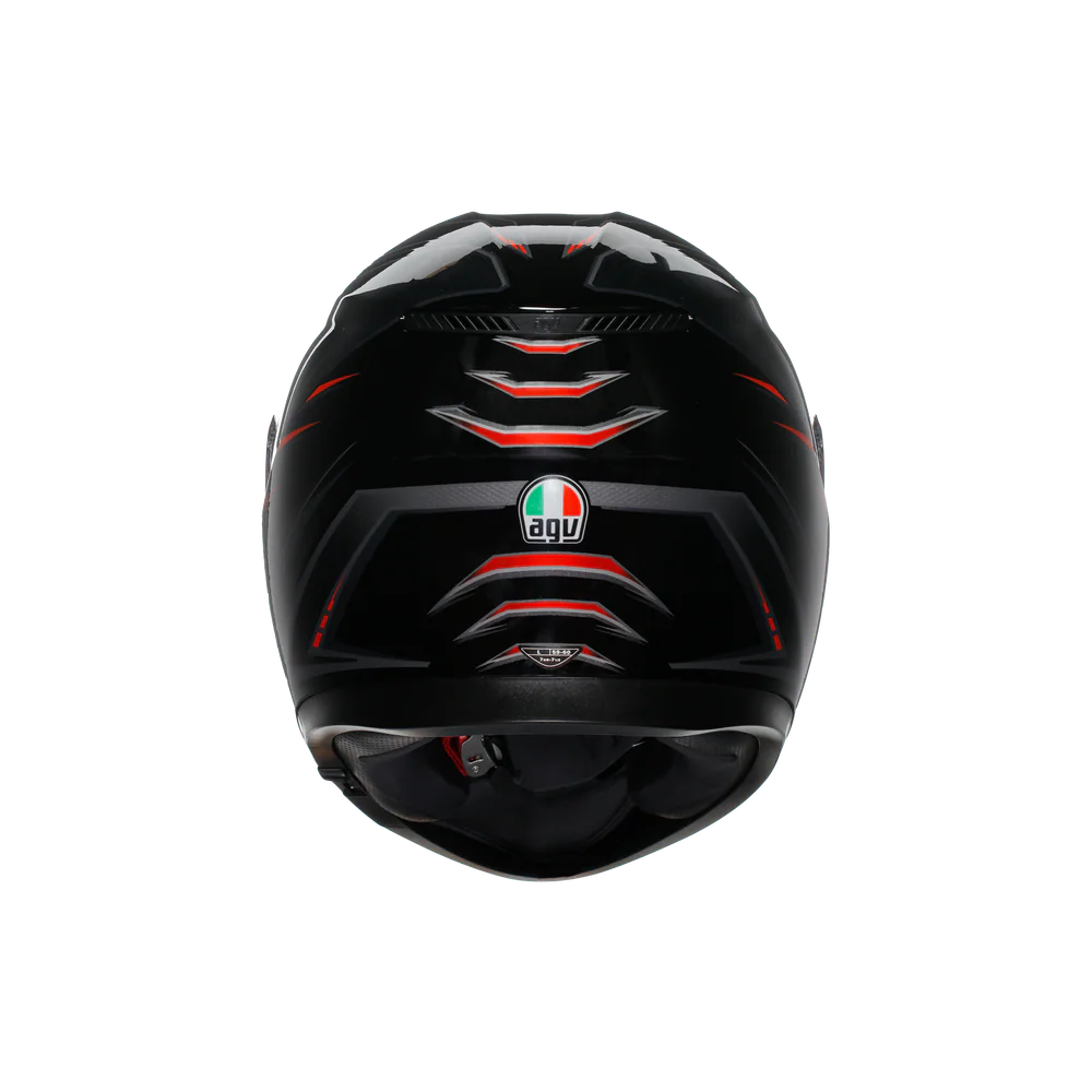 Agv K3 Syth Black Red Kapalı Kask görsel 5