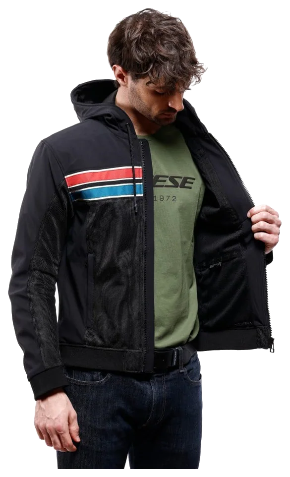 Dainese Vintedge Black Blue Red Air Tekstil Mont görsel 5