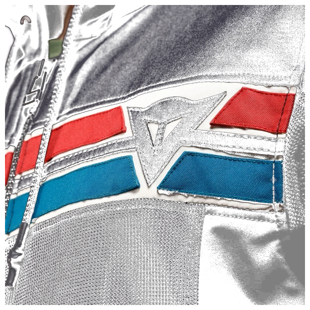 Dainese Vintedge Black Blue Red Air Tekstil Mont görsel 6