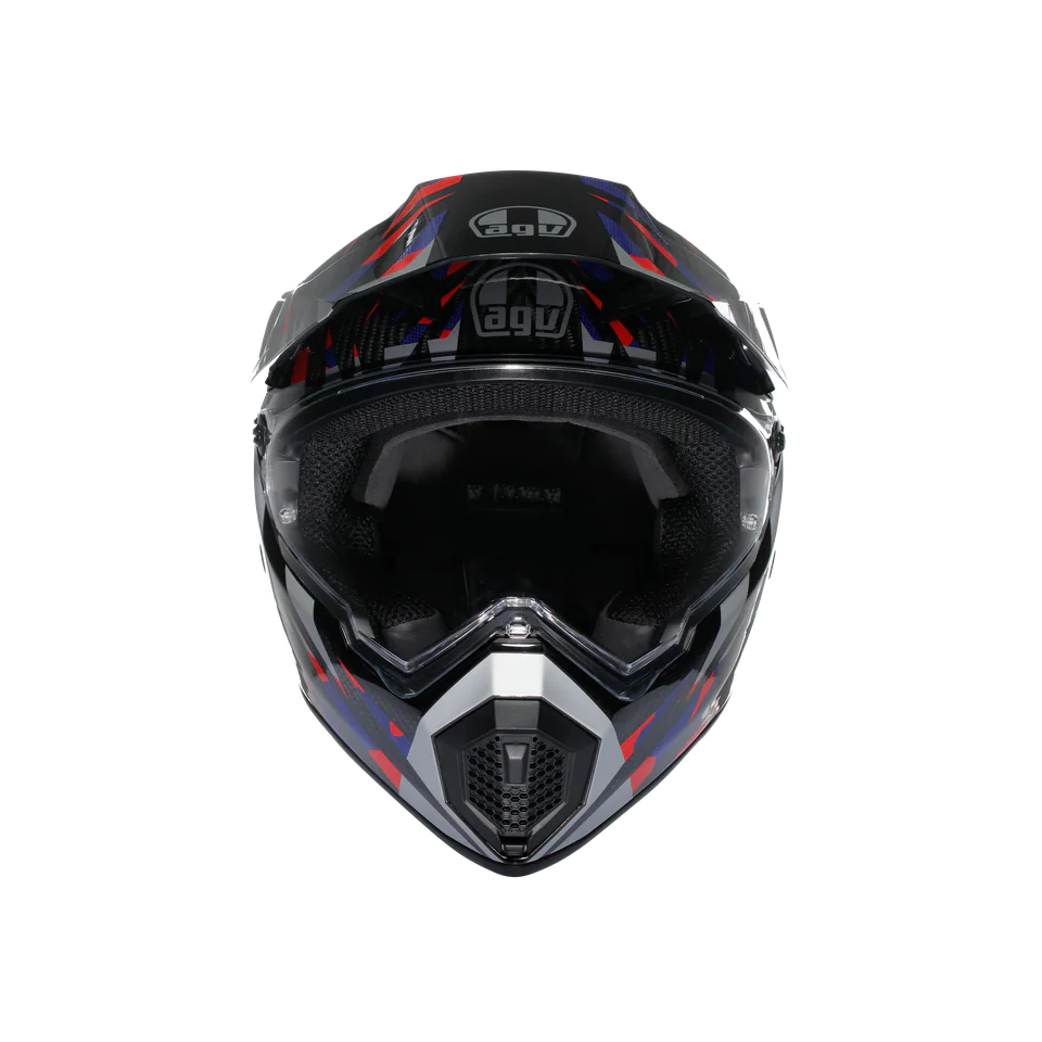 Agv AX9 Mplk Steppa Carbon Red Blue Kapalı Kask görsel 3