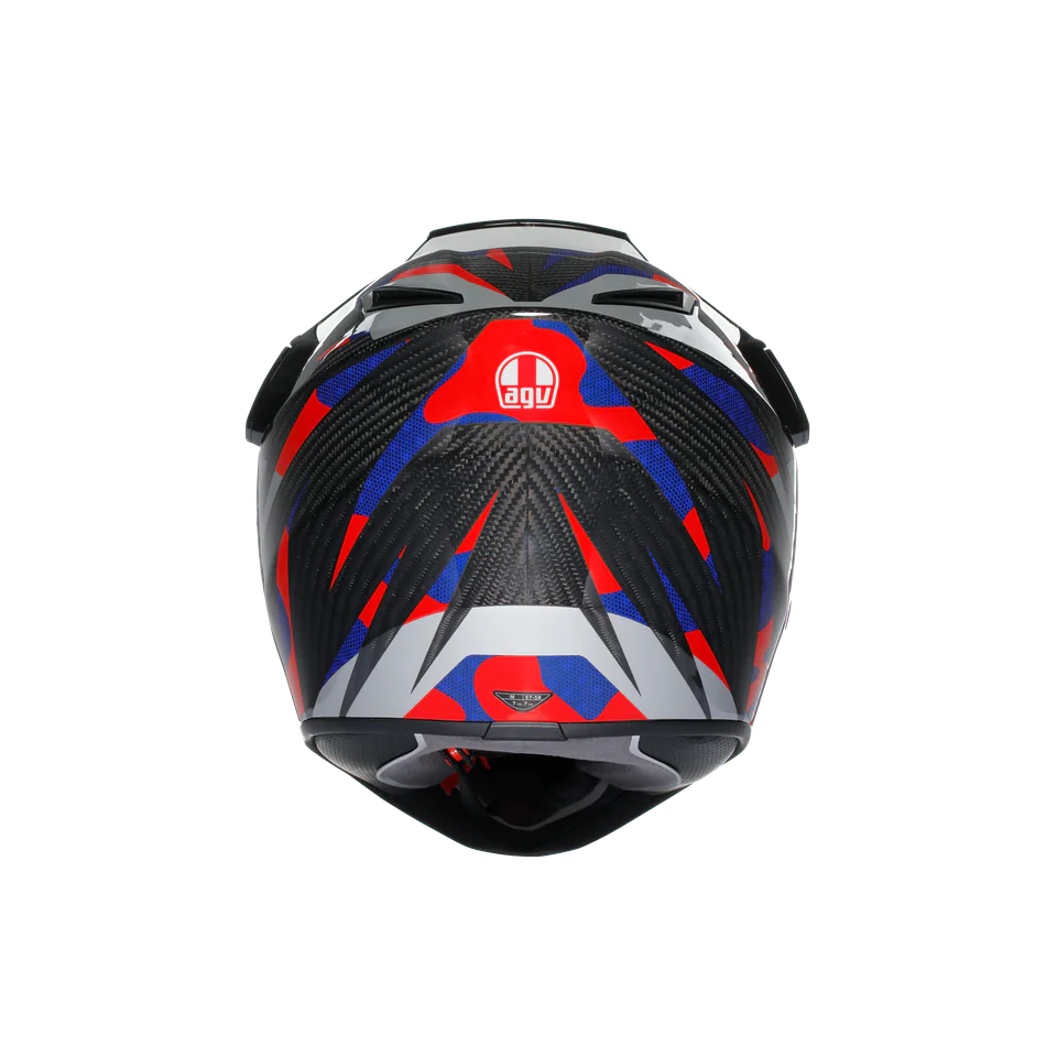 Agv AX9 Mplk Steppa Carbon Red Blue Kapalı Kask görsel 5