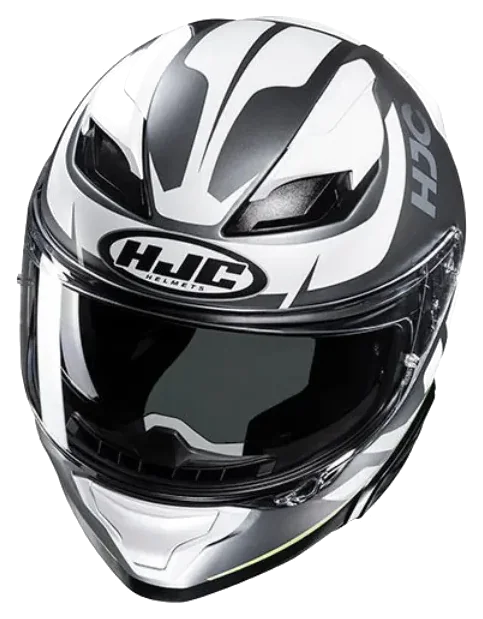 HJC F71 Bard MC4HSF Kapalı Motosiklet Kaskı Beyaz Gri görsel 2