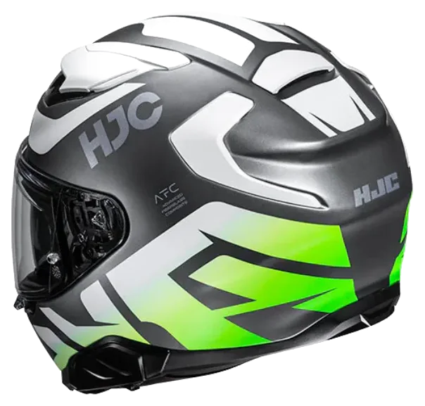 HJC F71 Bard MC4HSF Kapalı Motosiklet Kaskı Beyaz Gri görsel 3
