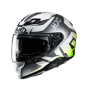 HJC F71 Bard MC4HSF Kapalı Motosiklet Kaskı Beyaz Gri görsel 4