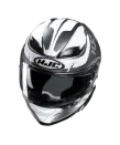 HJC F71 Bard MC4HSF Kapalı Motosiklet Kaskı Beyaz Gri görsel 5
