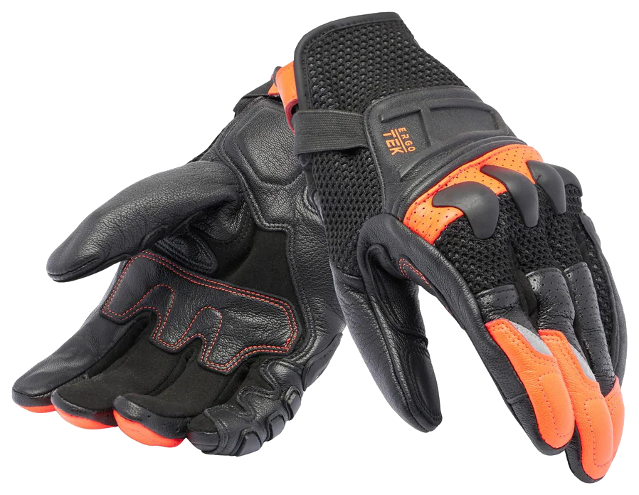 Dainese X-Ride 2 Ergo Black Red Fluo Tekstil Eldiven