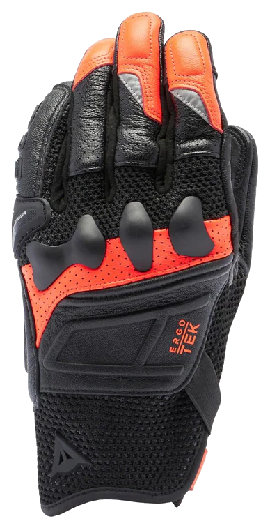 Dainese X-Ride 2 Ergo Black Red Fluo Tekstil Eldiven görsel 2
