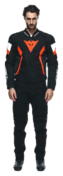 Dainese Avro 5 Black Red Fluo White Tekstil Mont görsel 3
