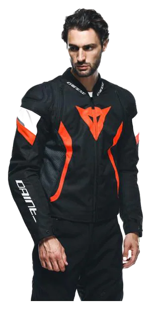Dainese Avro 5 Black Red Fluo White Tekstil Mont görsel 5
