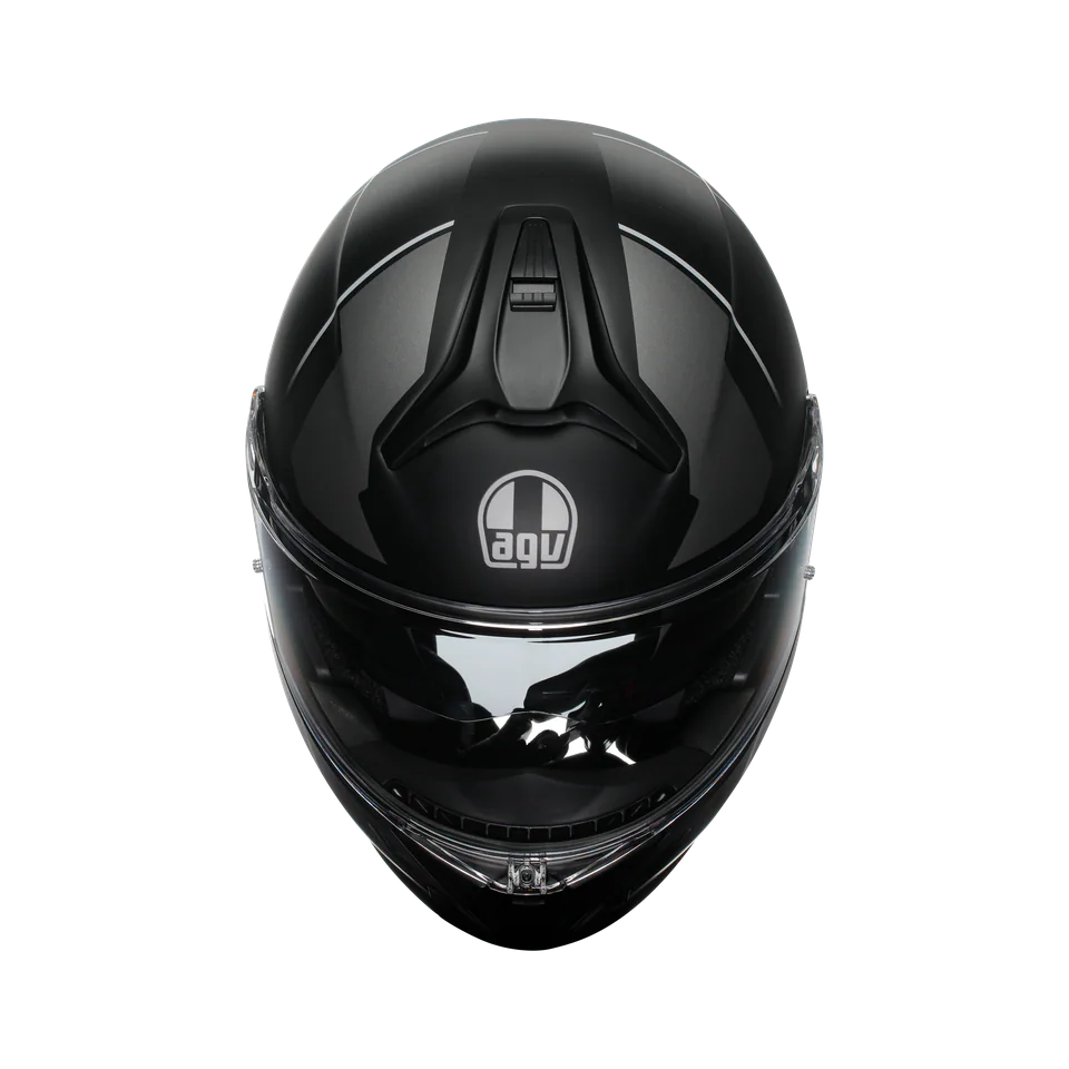 Agv Perception Matt Black Silver Çene Açılır Kask görsel 6