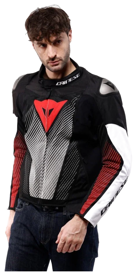 Dainese Ventar Air Black White Red Tekstil Mont görsel 3