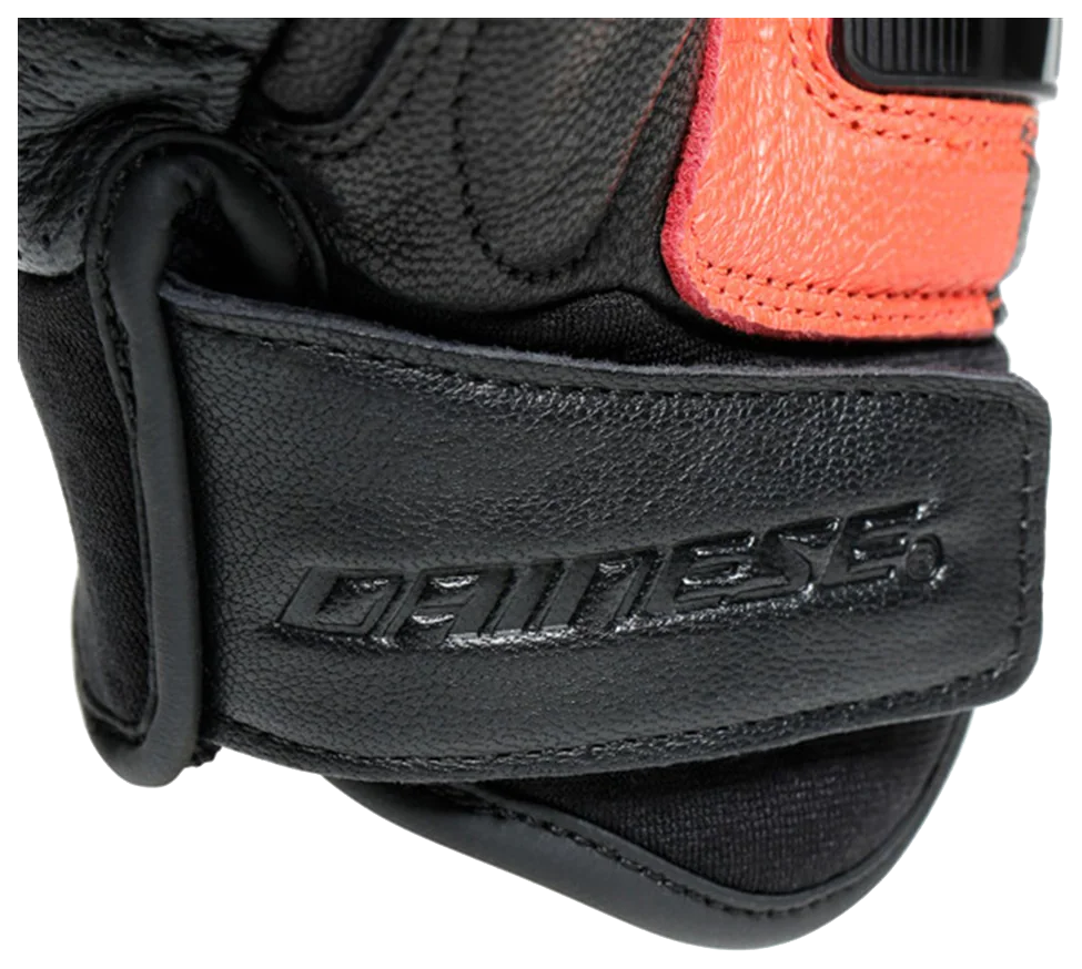 Dainese X-Ride Deri Eldiven Black Fluo Red görsel 2