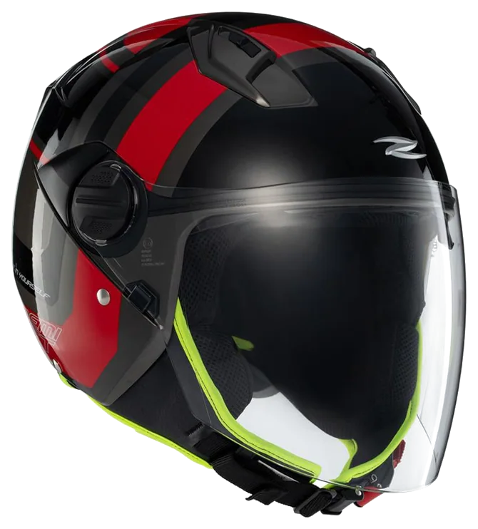 Zeus ZS-213 AX5 Black Red Grey Açık Kask