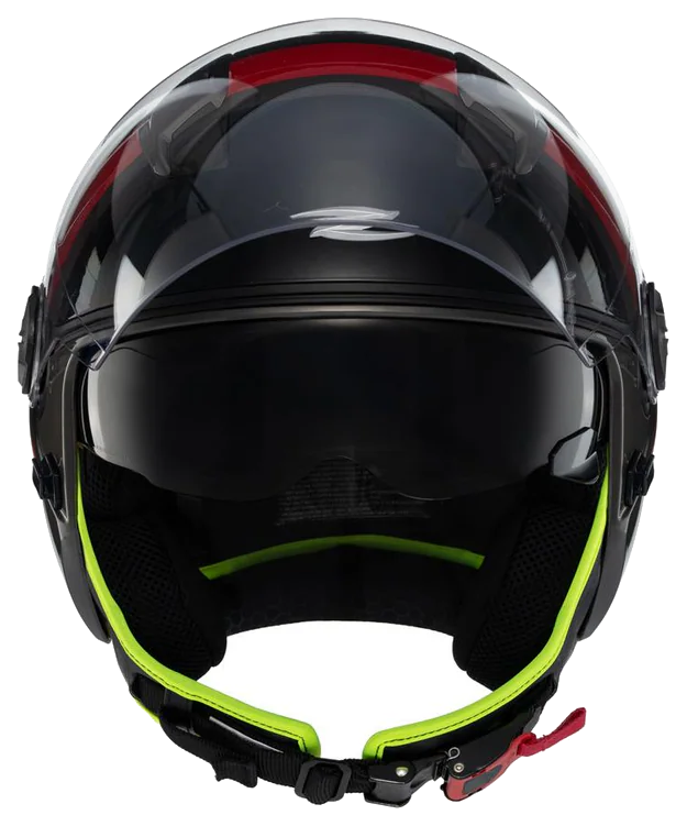 Zeus ZS-213 AX5 Black Red Grey Açık Kask görsel 2