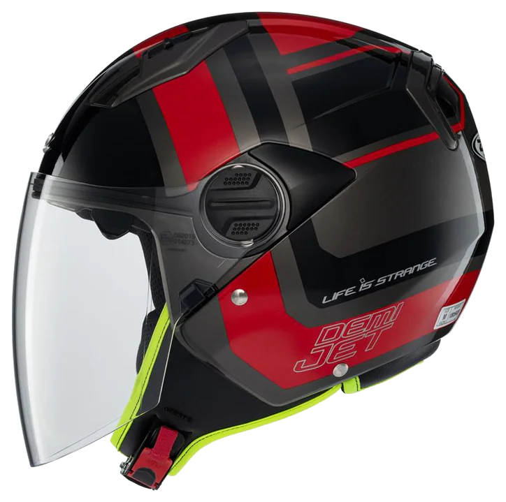 Zeus ZS-213 AX5 Black Red Grey Açık Kask görsel 5