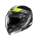 HJC RPHA91 Madal MC3H Çene Açılır Motosiklet Kaskı Siyah Neon Sarı görsel 2