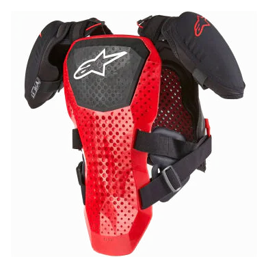 Alpinestars A-5 S V2 Genç Üst Gövde Koruma Siyah / Beyaz / Kırmızı görsel 2