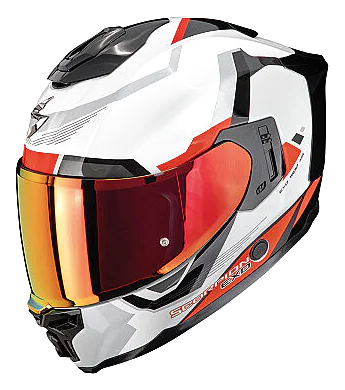 Scorpion EXO-1500 Air Arena Kapalı Motosiklet Kaskı Beyaz / Kırmızı