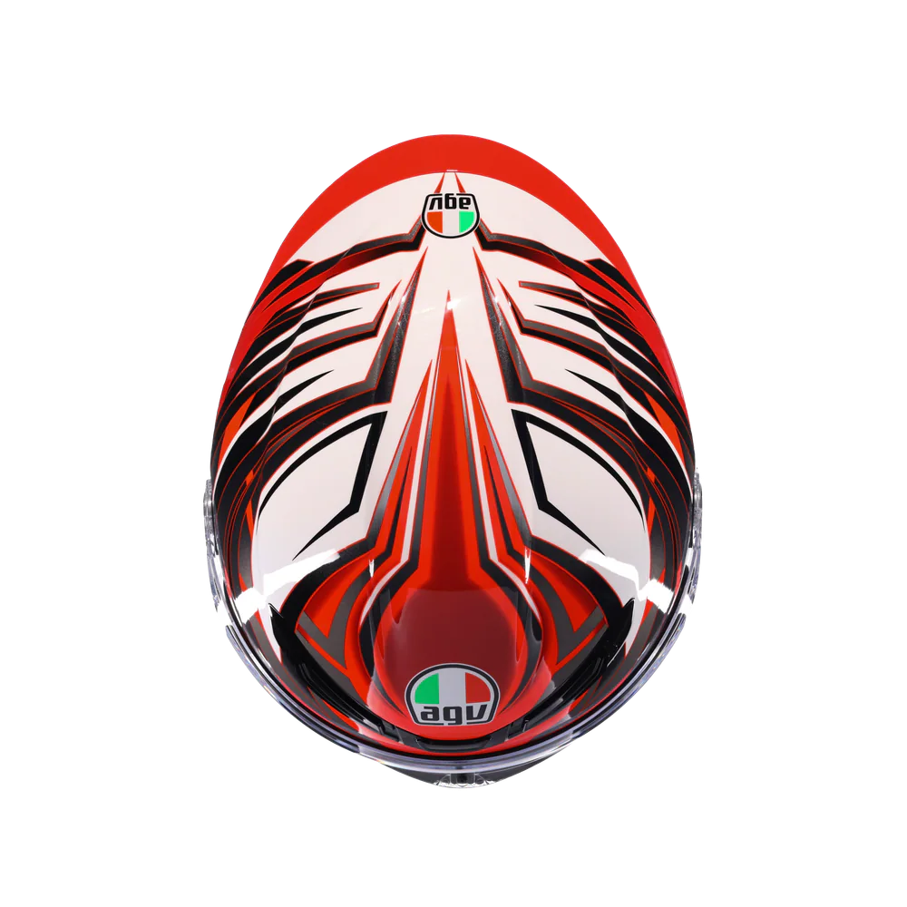 Agv K6 S Reeval White Red Grey Kapalı Kask görsel 5