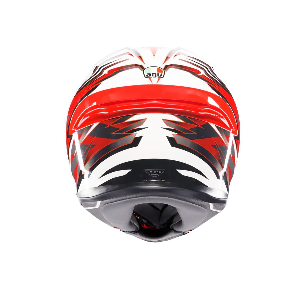 Agv K6 S Reeval White Red Grey Kapalı Kask görsel 6
